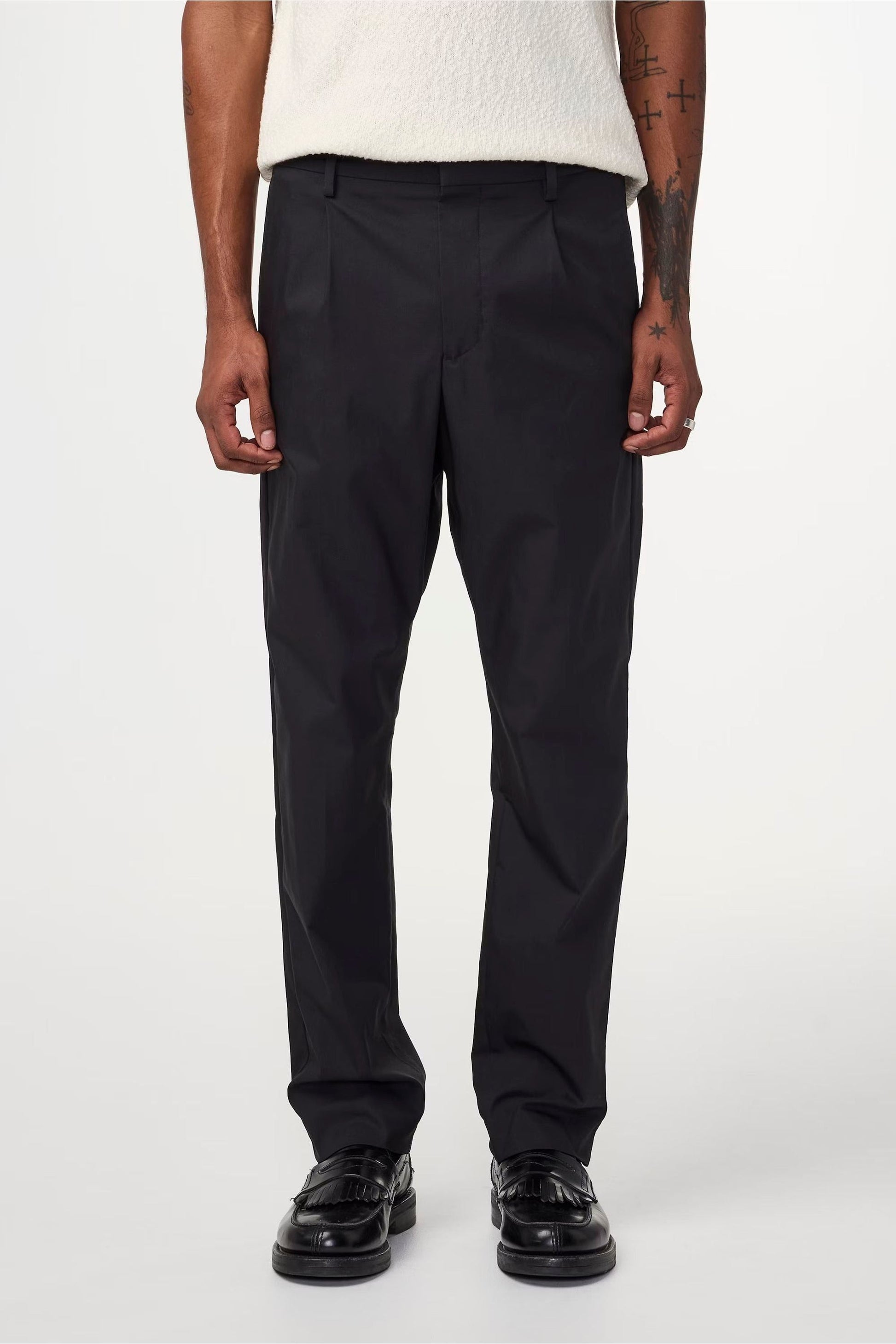 Bill Seersucker Trouser - Black - DUNE + SALT