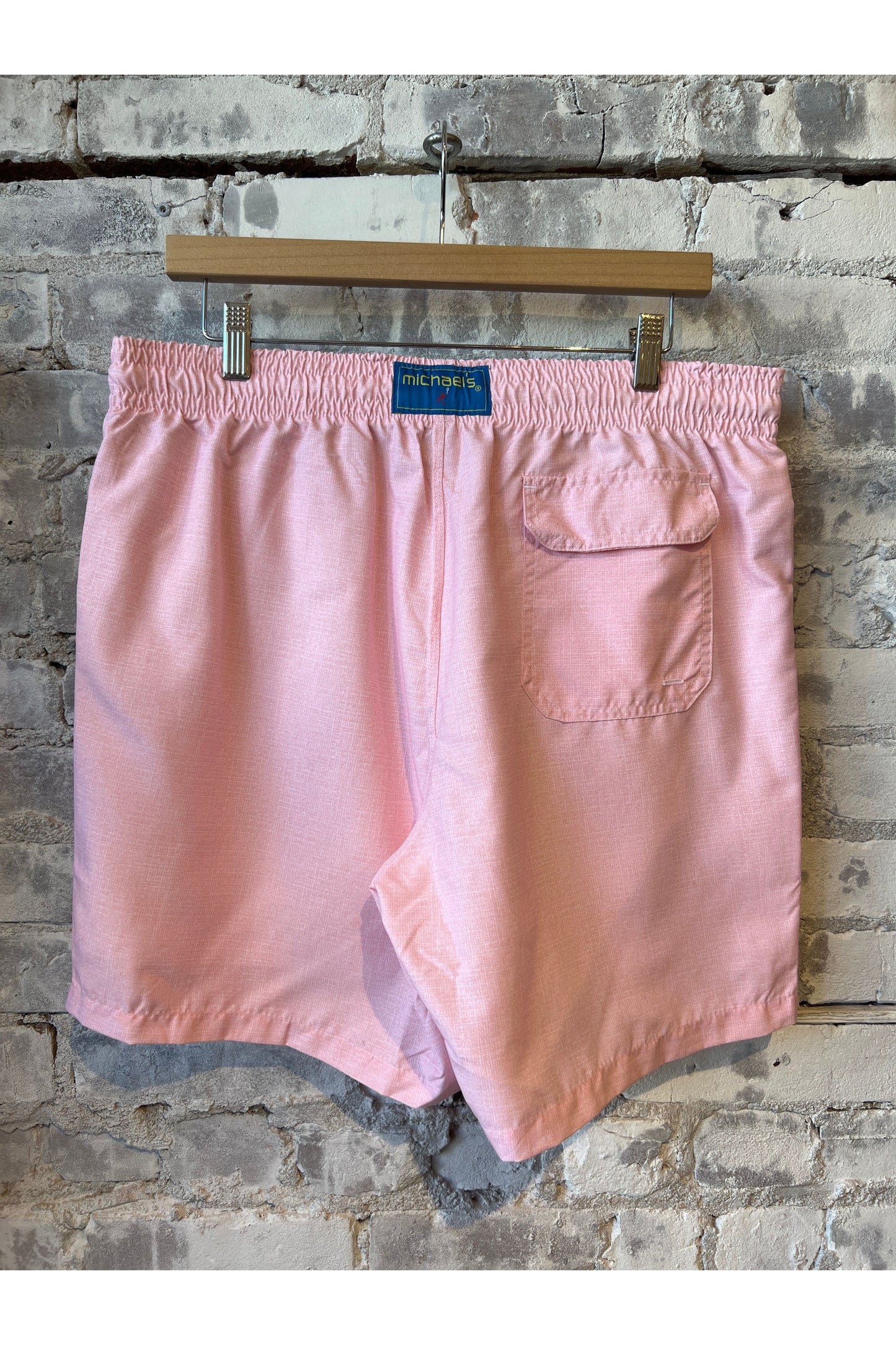 Cyclist Liner Swim Trunks - Pink Solid Linen - DUNE + SALT