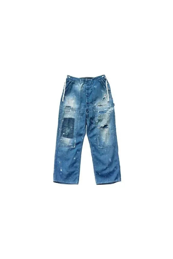Customized Side Open Panter Pants - Denim