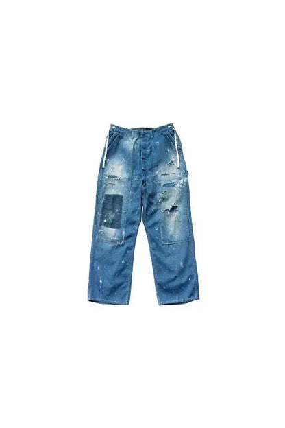Customized Side Open Panter Pants - Denim