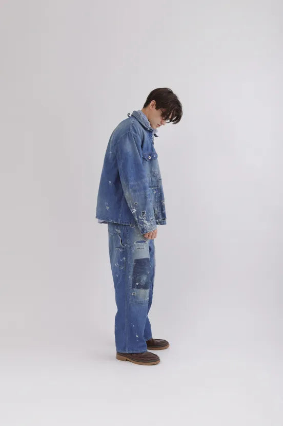 Customized Side Open Panter Pants - Denim