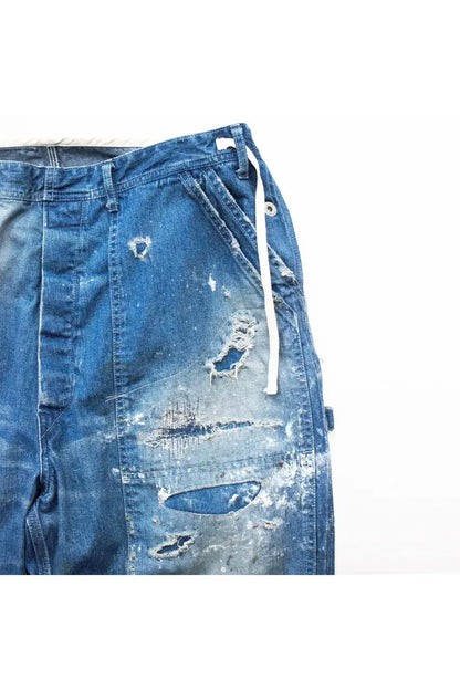 Customized Side Open Panter Pants - Denim