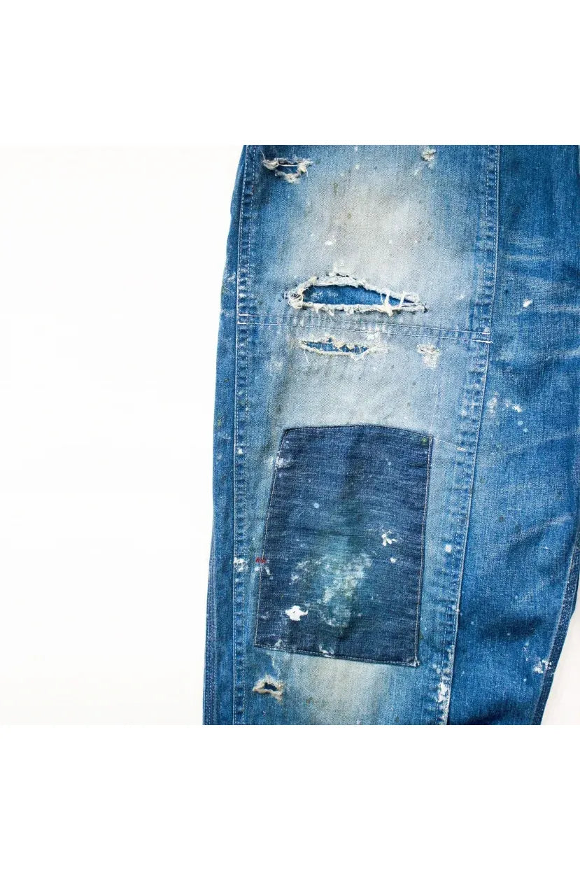 Customized Side Open Panter Pants - Denim
