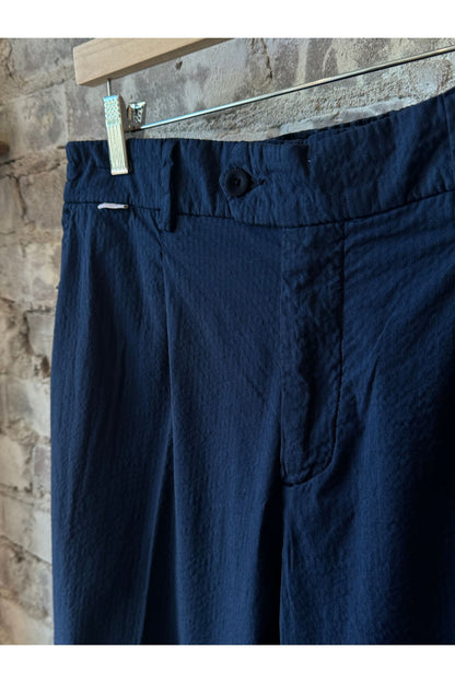 Seersucker Pants - Navy - DUNE + SALT
