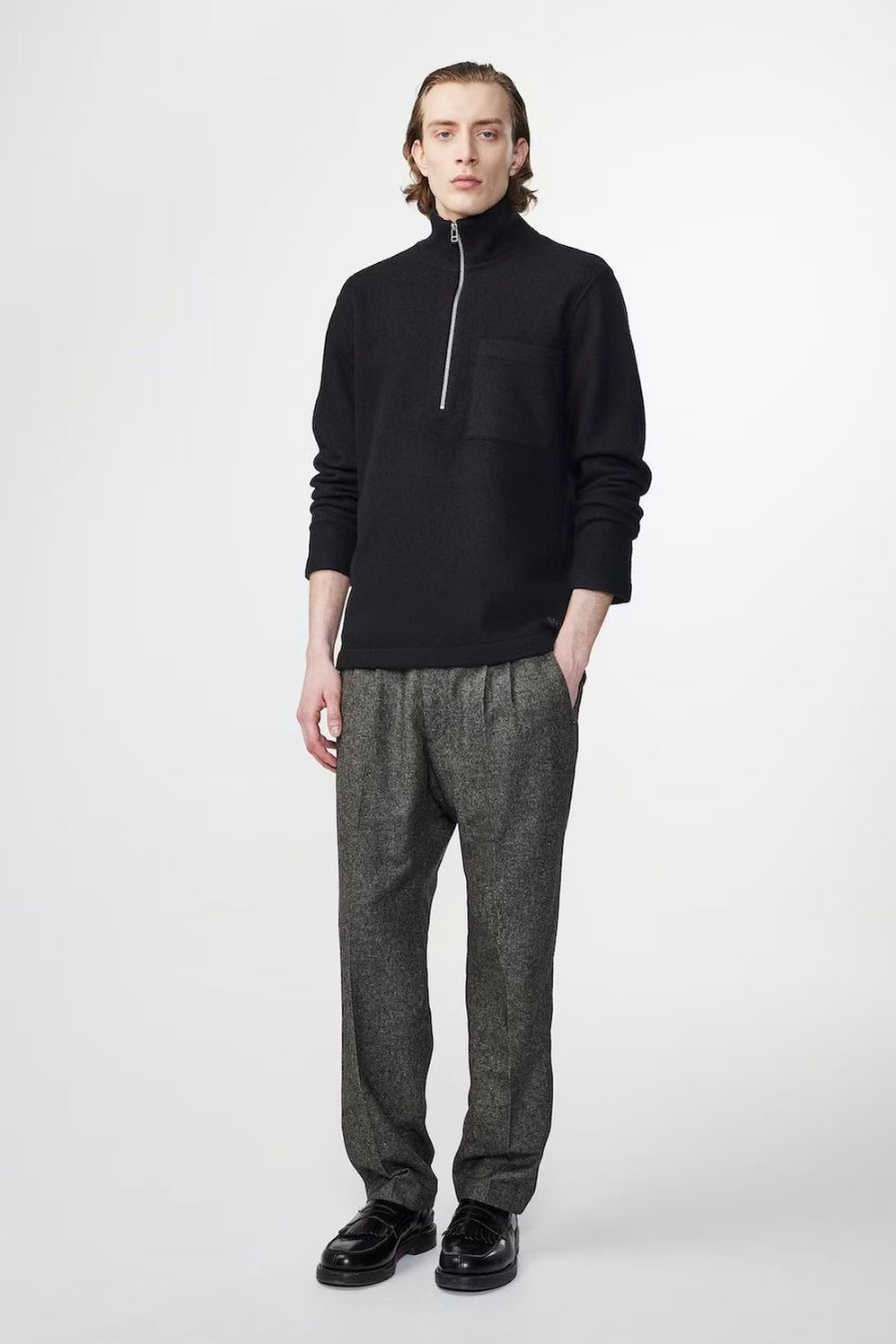Anders Merino Sweater - Black - DUNE + SALT