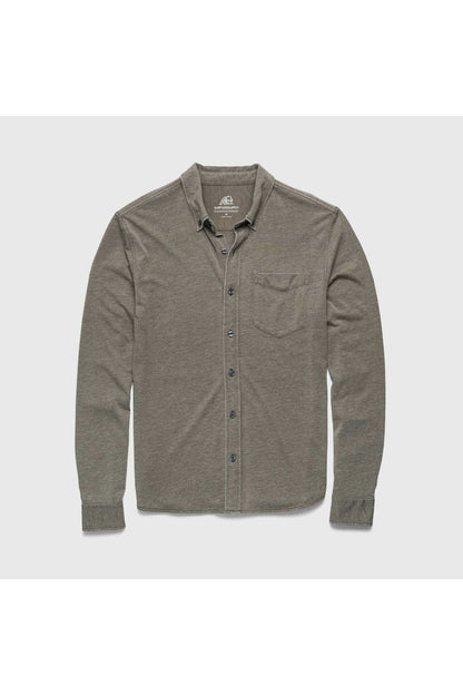 Anthony Burnout Shirt - Olive Night - DUNE + SALT