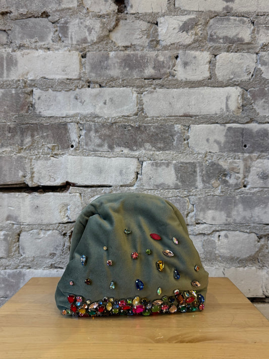 Pepita Clutch - Light Grey