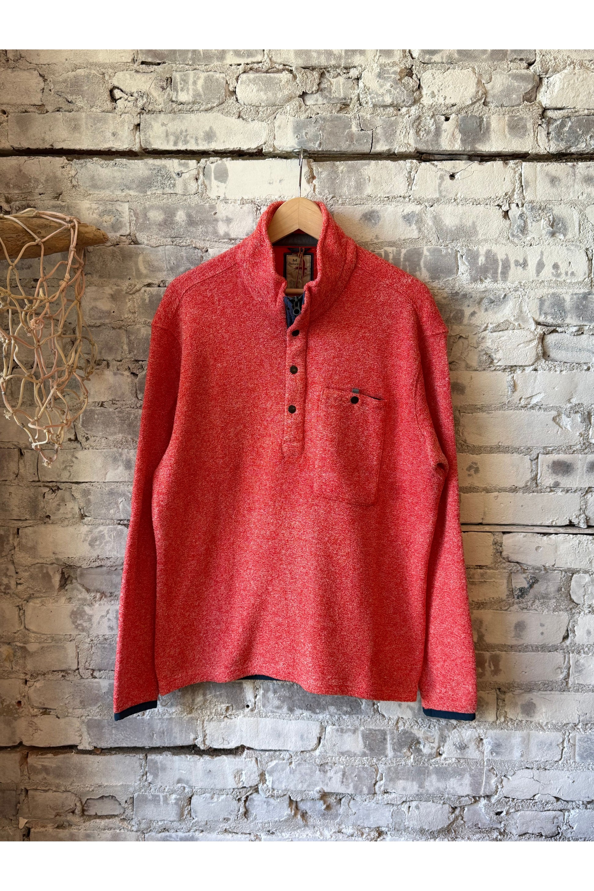 Terry Snap-Zip Mock - Paprika - DUNE + SALT