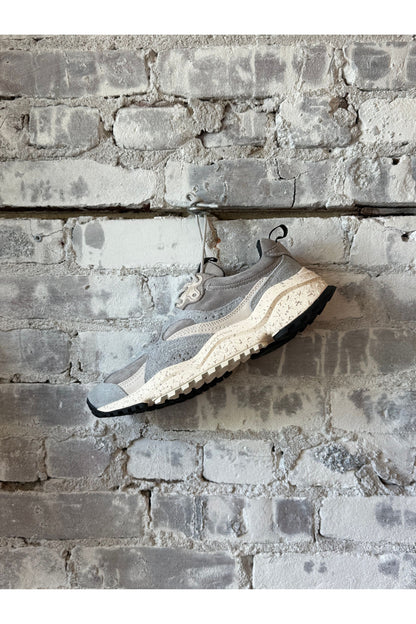 Wave Men's Hairy Velour Sneaker - Gray/White - DUNE + SALT