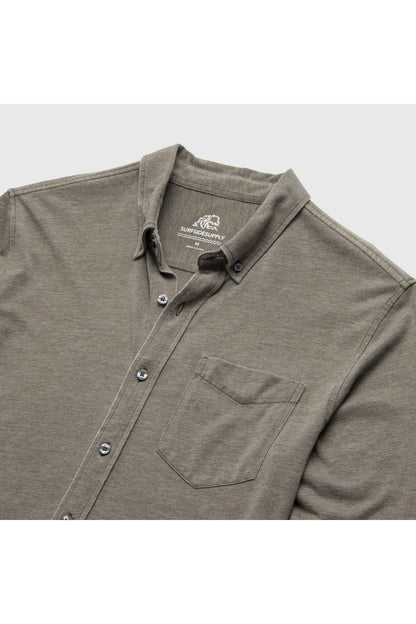 Anthony Burnout Shirt - Olive Night - DUNE + SALT
