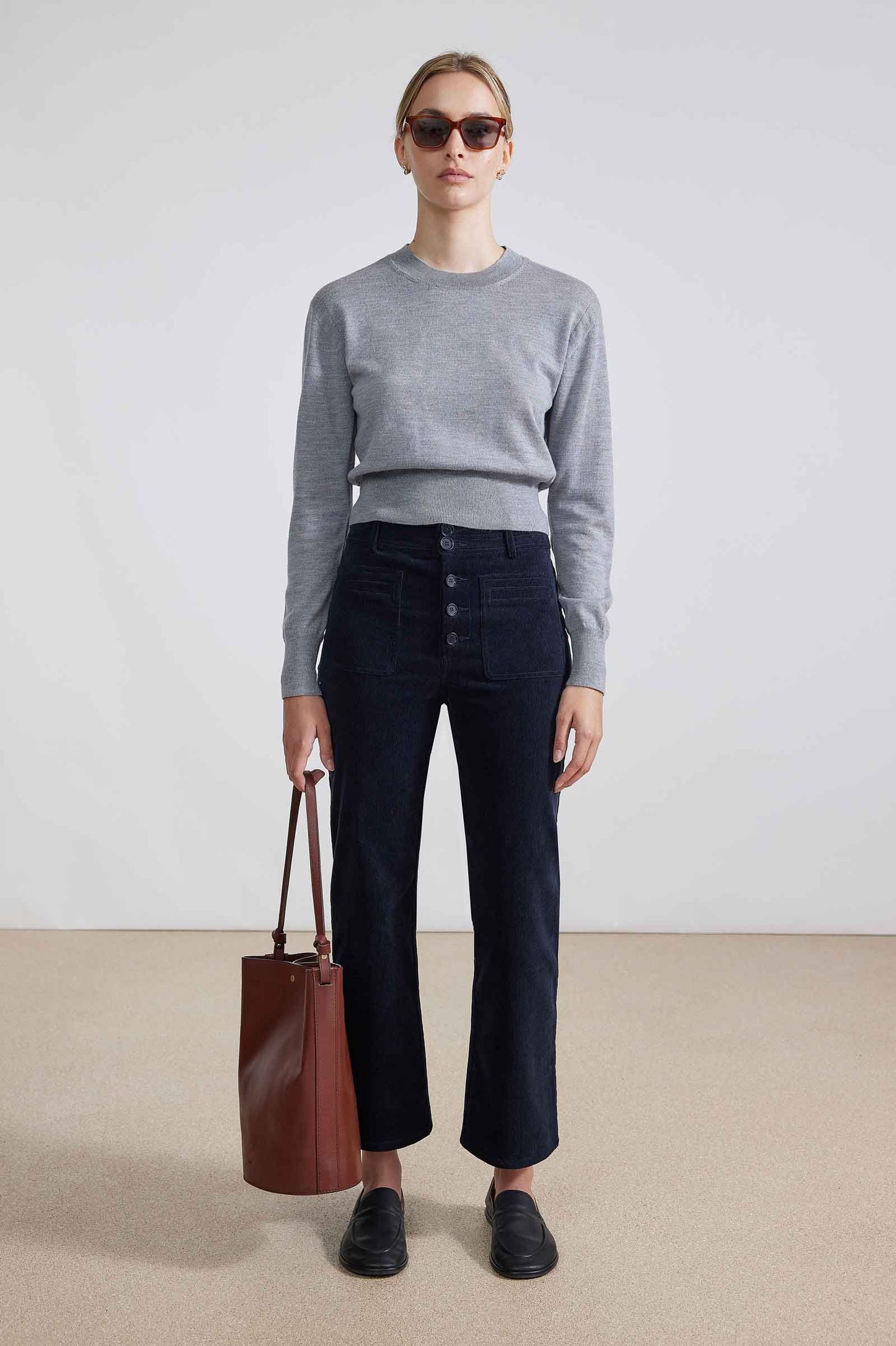 Marston Slim Corduroy Pant - Midnight - DUNE + SALT