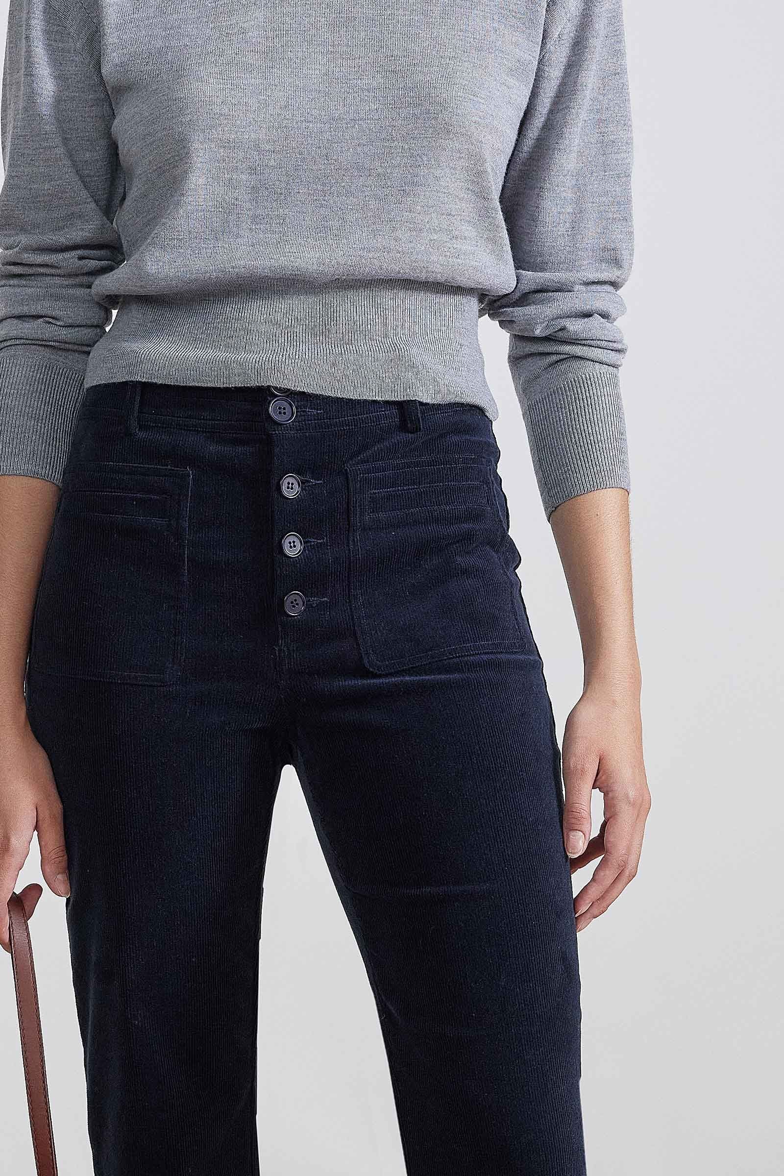 Marston Slim Corduroy Pant - Midnight - DUNE + SALT