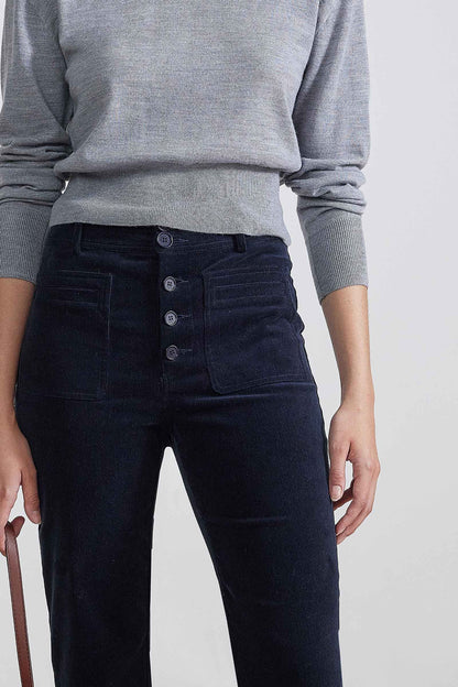 Marston Slim Corduroy Pant - Midnight - DUNE + SALT