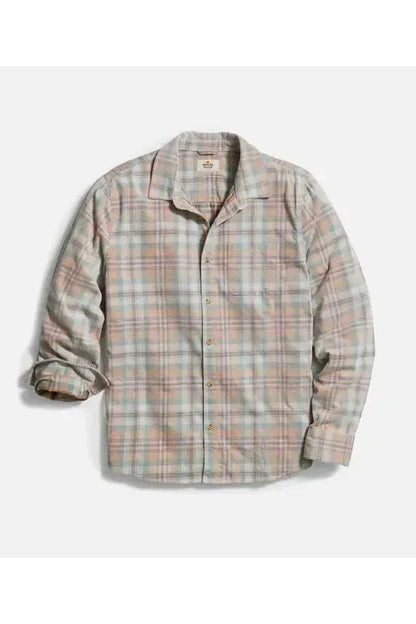 Lightweight Plaid Corduroy Shirt - Cork Plaid Multi - DUNE + SALT