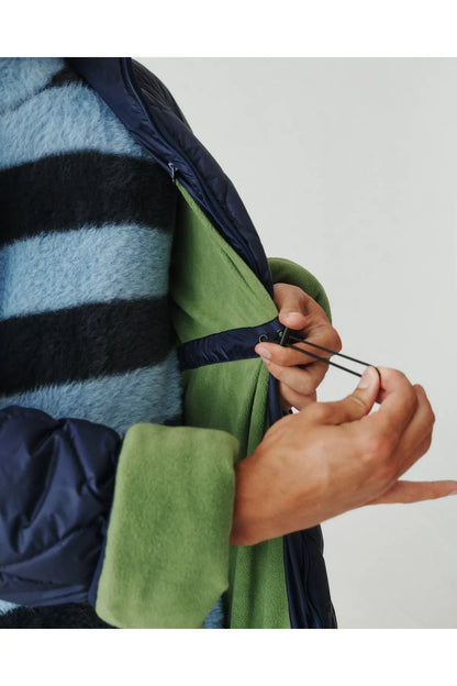 08 Light Hooded Puffer - Navy/Olive - DUNE + SALT