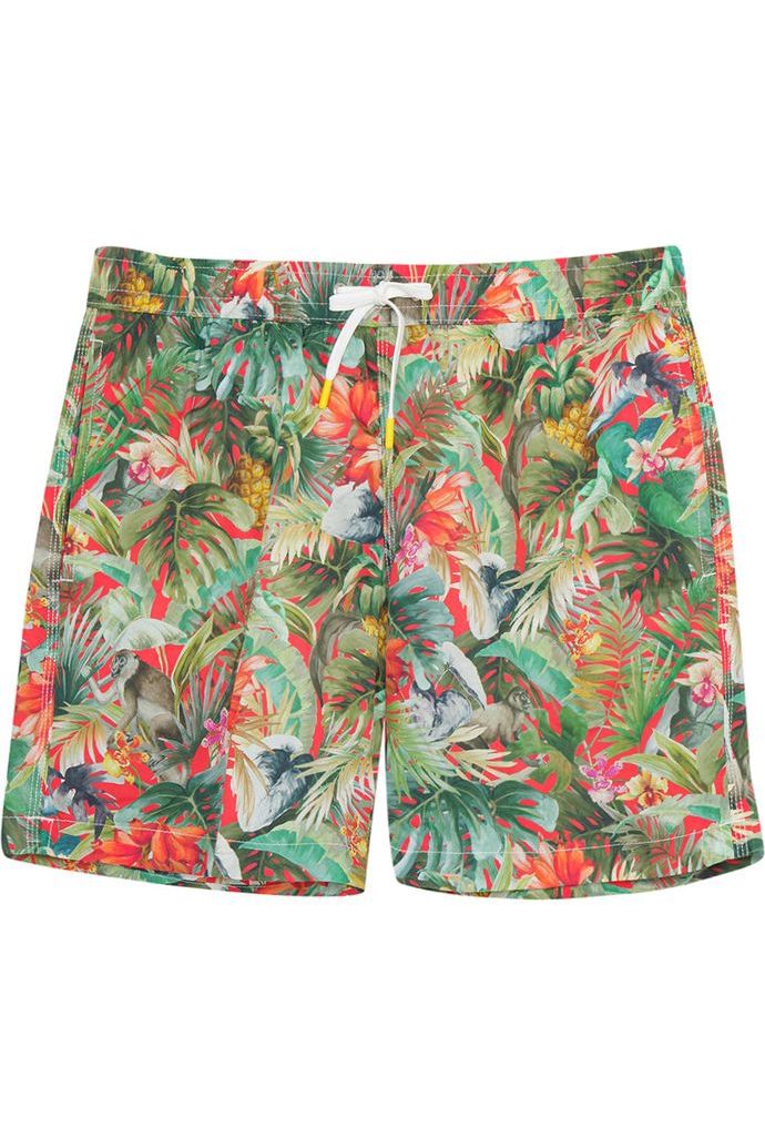 Printed Swim Short - Jungle Red - DUNE + SALT