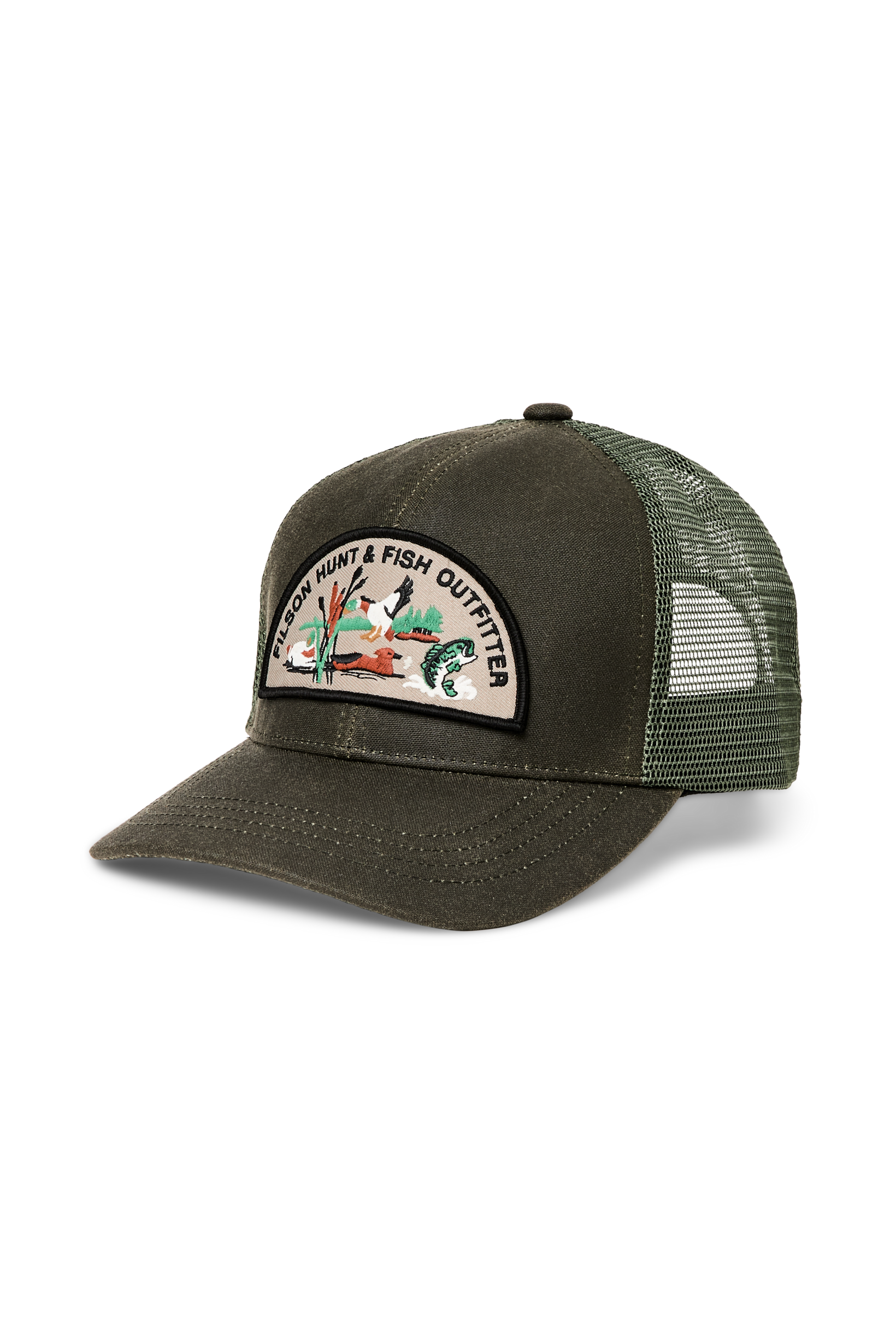 Logger Mesh Cap - Otter Green/Hunt Fish - DUNE + SALT