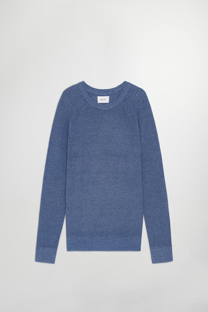 Jacobo Knitted Sweater - Gray Blue - DUNE + SALT