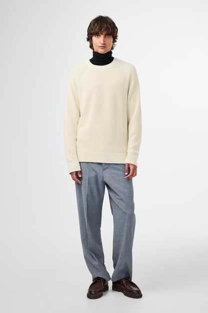 Jacobo Knitted Sweater - Gray Blue - DUNE + SALT