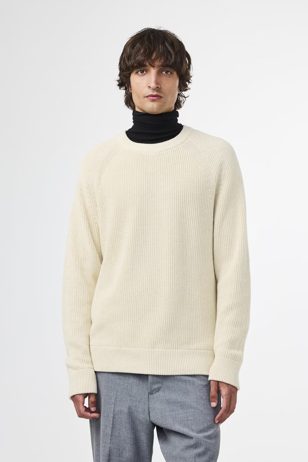 Jacobo Knitted Sweater - Gray Blue - DUNE + SALT