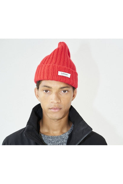 Le Bonnet Logo Beanie - Crimson - DUNE + SALT