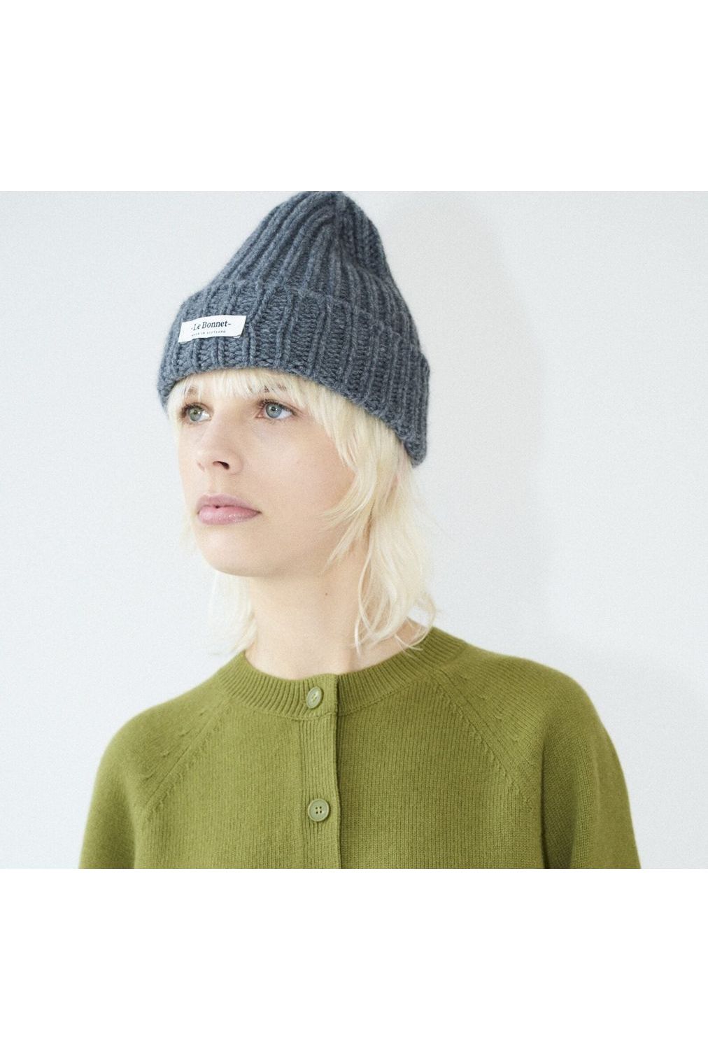 Le Bonnet Logo Beanie - Slate Grey - DUNE + SALT