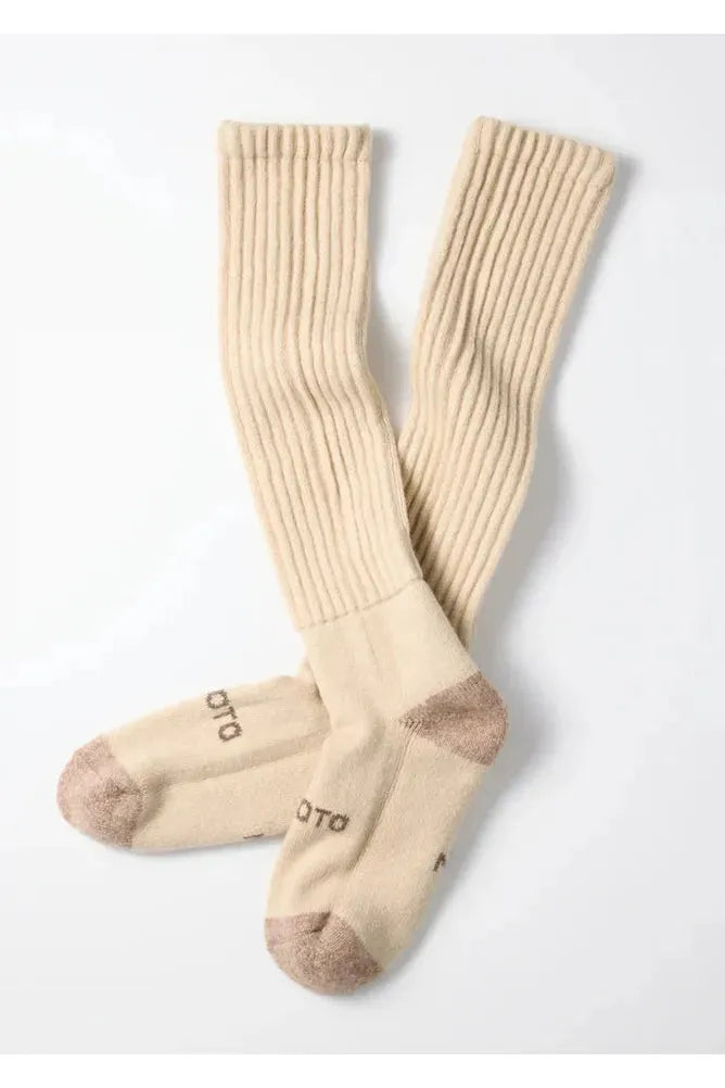 Merino Lambswool High Socks - Ivory - DUNE + SALT