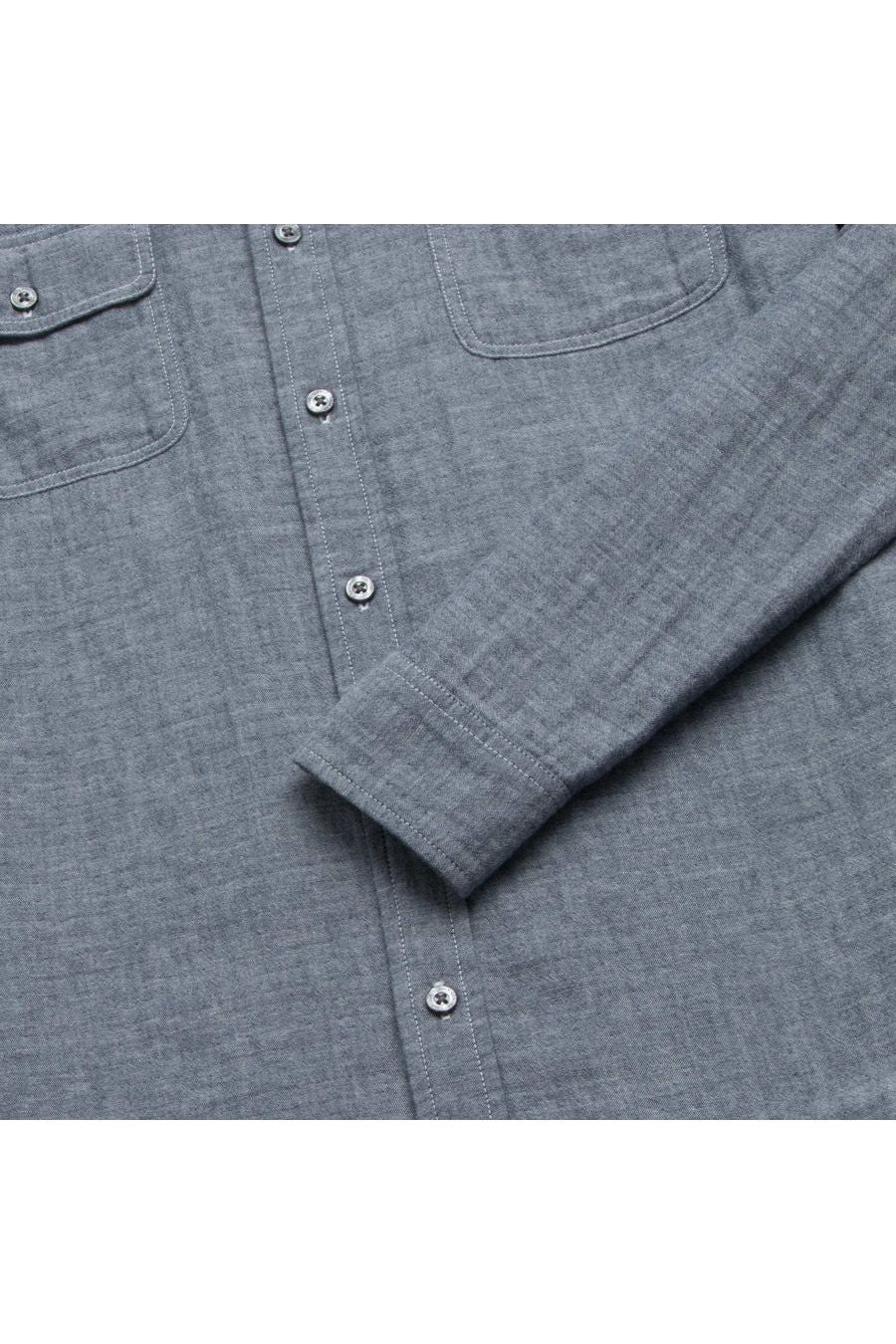 Zhu Double Gauze Shirt - Navy - DUNE + SALT