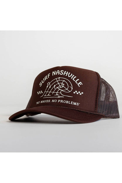 Surf Nashville Trucker Hat - Brown/Cream - DUNE + SALT