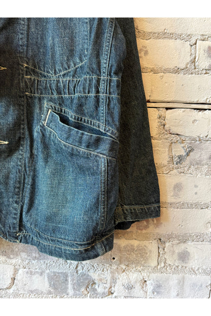 11 oz CO/LI Denim Coverall Jacket - Navy - DUNE + SALT