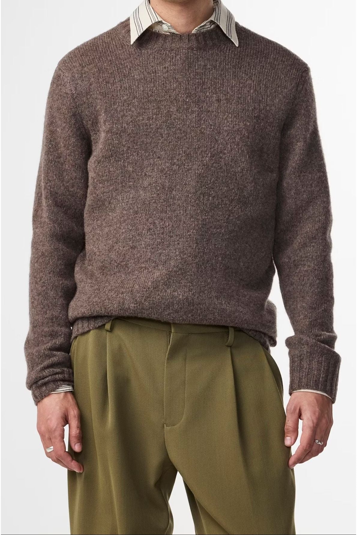 Lee Wool Blend Sweater - Tarmac - DUNE + SALT
