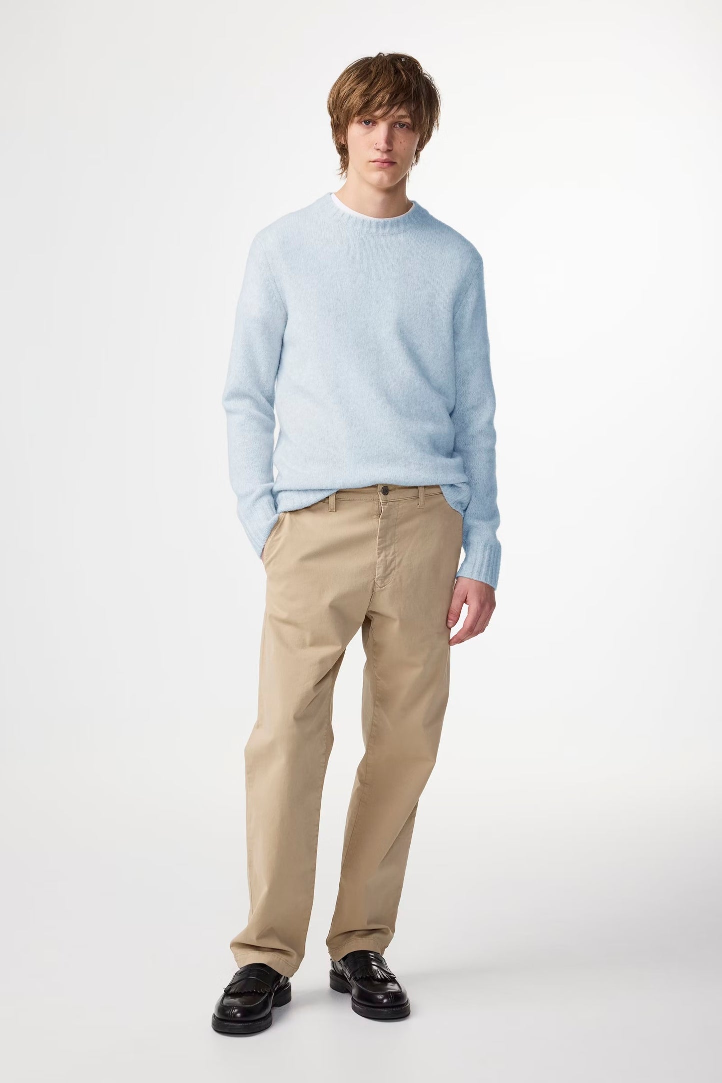 Lee Wool Blend Sweater - Cerulean - DUNE + SALT