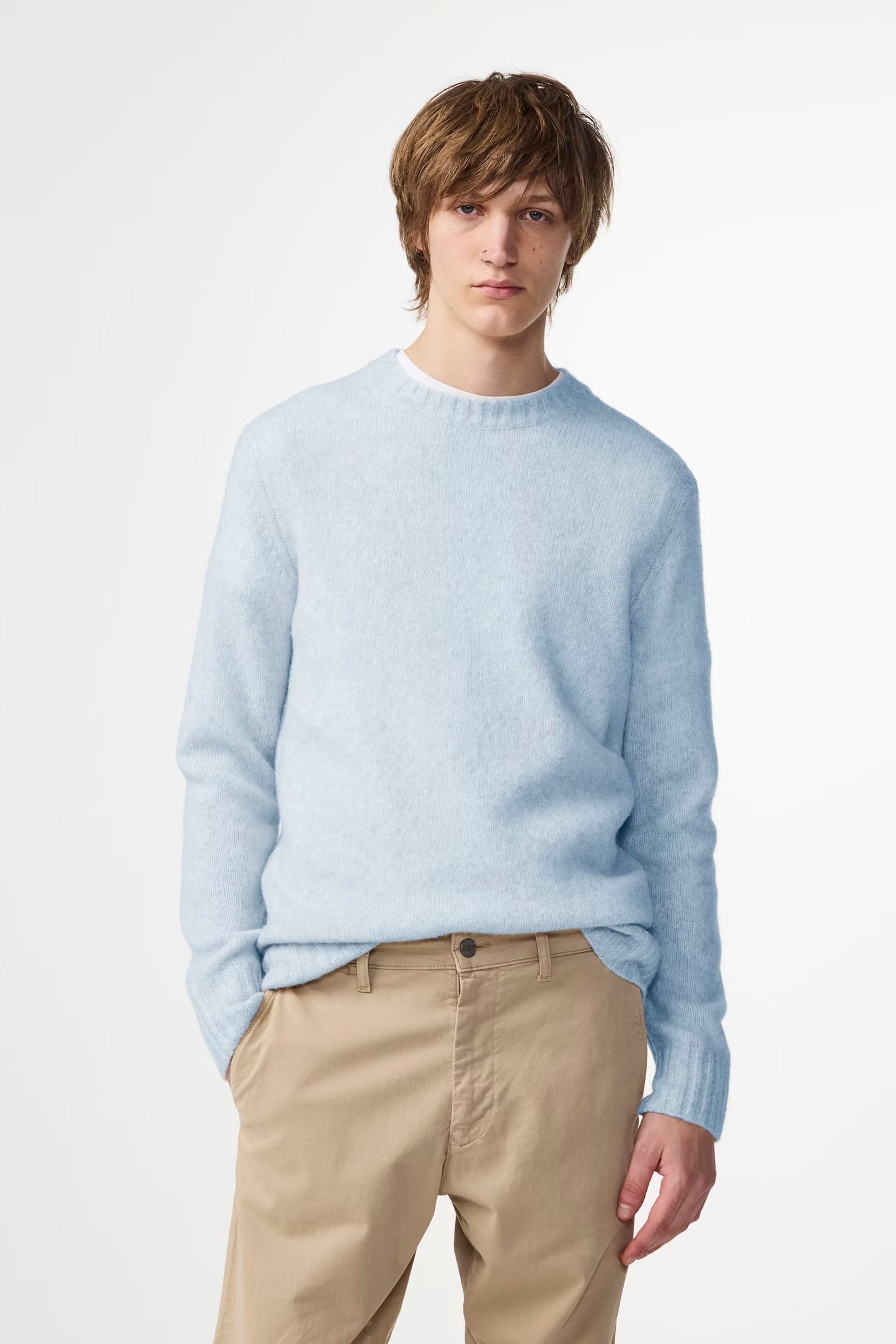 Lee Wool Blend Sweater - Cerulean - DUNE + SALT