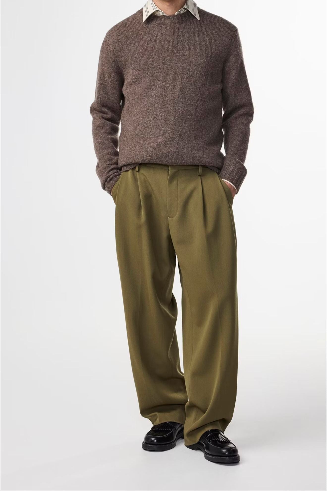 Lee Wool Blend Sweater - Tarmac - DUNE + SALT