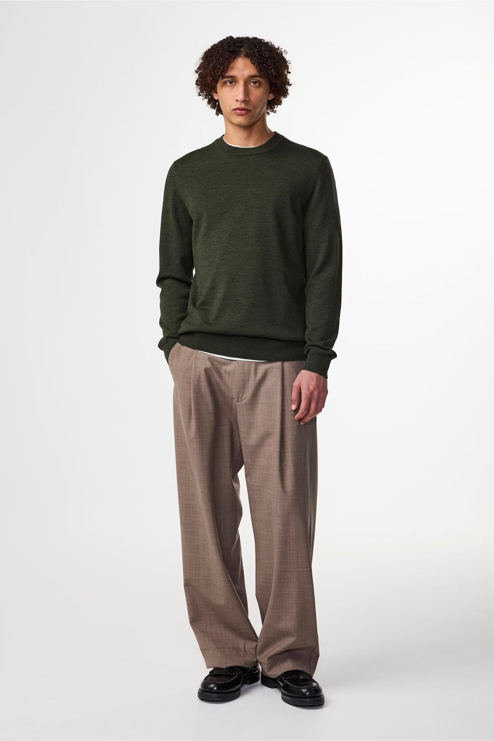 Ted Lightweight Sweater - Dark Army - DUNE + SALT