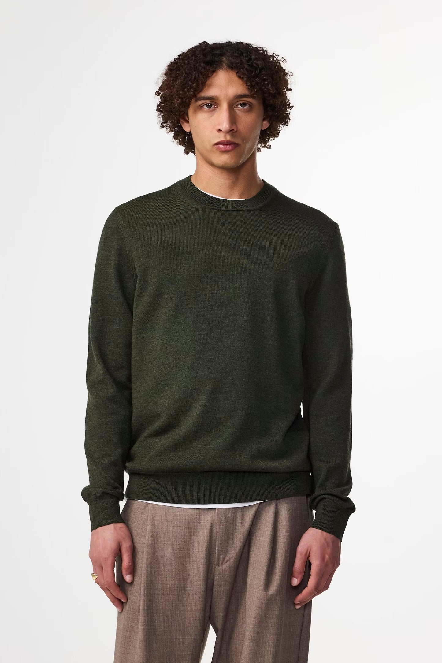 Ted Lightweight Sweater - Dark Army - DUNE + SALT