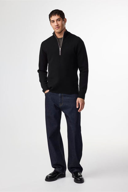 Harald Wool Blend Sweater - Black - DUNE + SALT