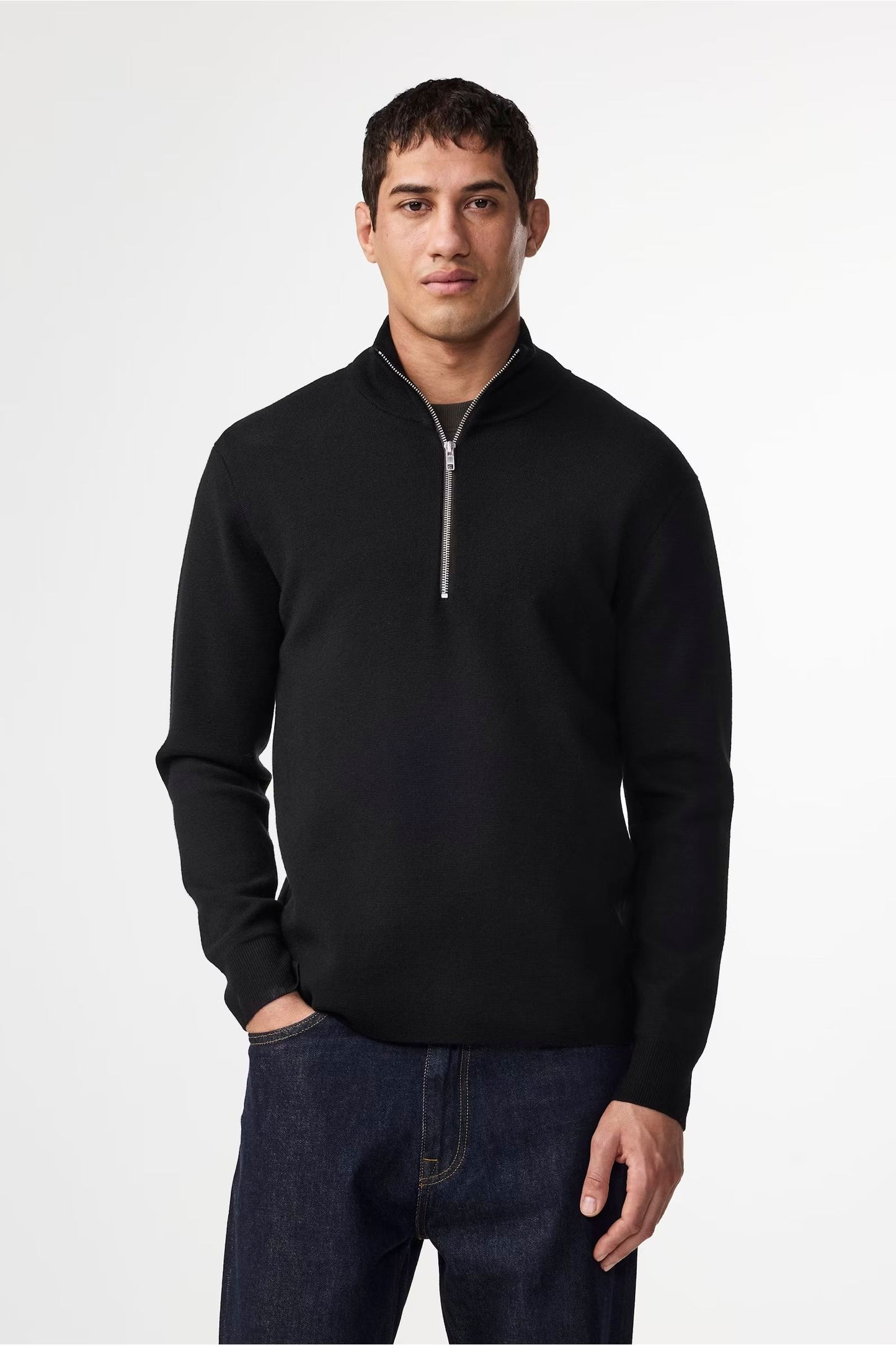 Harald Wool Blend Sweater - Black - DUNE + SALT