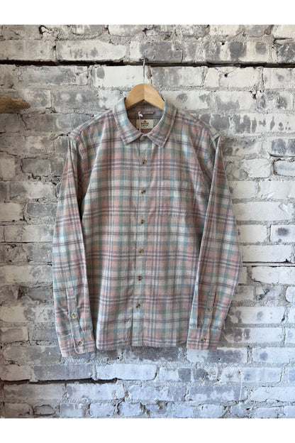 Lightweight Plaid Corduroy Shirt - Cork Plaid Multi - DUNE + SALT