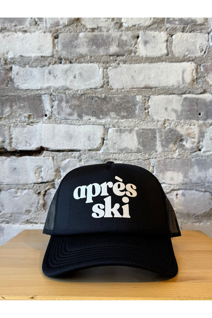 Après Ski Recycled Trucker Hat - Black - DUNE + SALT