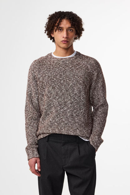 Jacobo Boucle Yarn Sweater - Demitasse - DUNE + SALT
