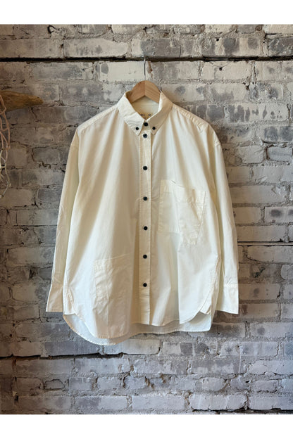 G.O.D. Icon Poplin Shirt - Milk - DUNE + SALT