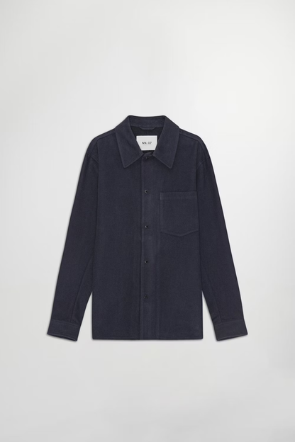 Blaze Organic Cotton Overshirt - Navy - DUNE + SALT