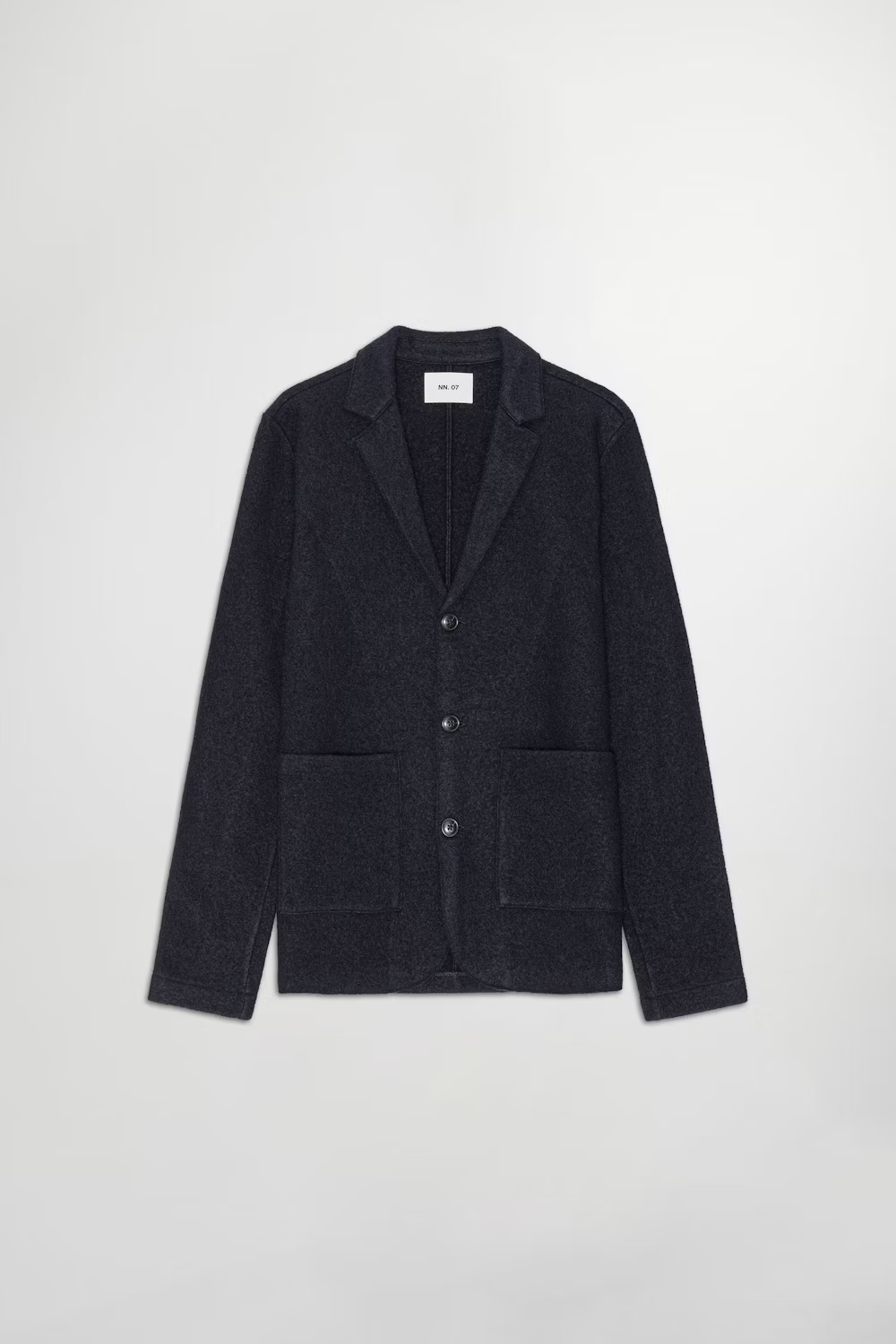 Boiled Wool Blazer - Navy Blue - DUNE + SALT