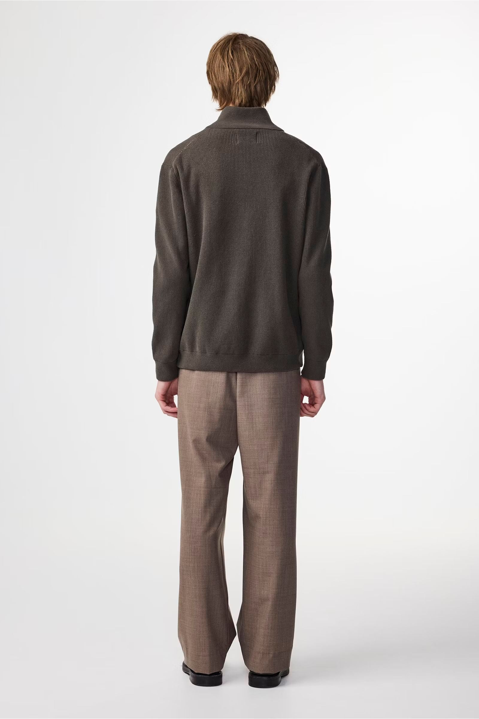 Danny Full Zip Sweater - Dark Army - DUNE + SALT