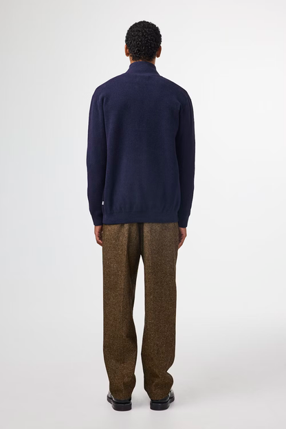 Danny Full Zip Sweater - Navy Blue - DUNE + SALT