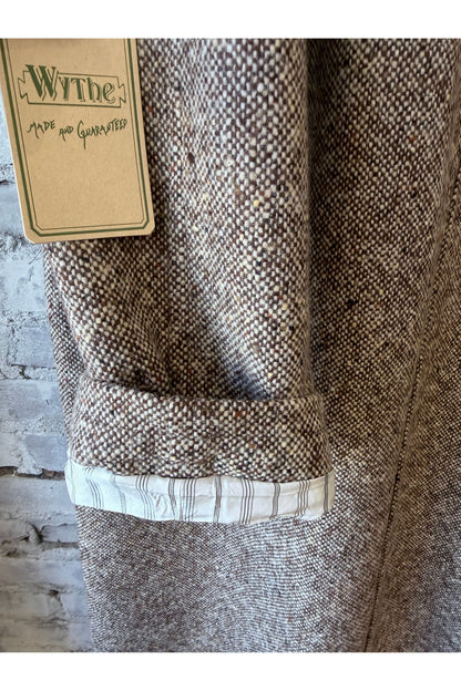 Raglan Wool Overcoat - Malted Barley Slub Donegal - DUNE + SALT