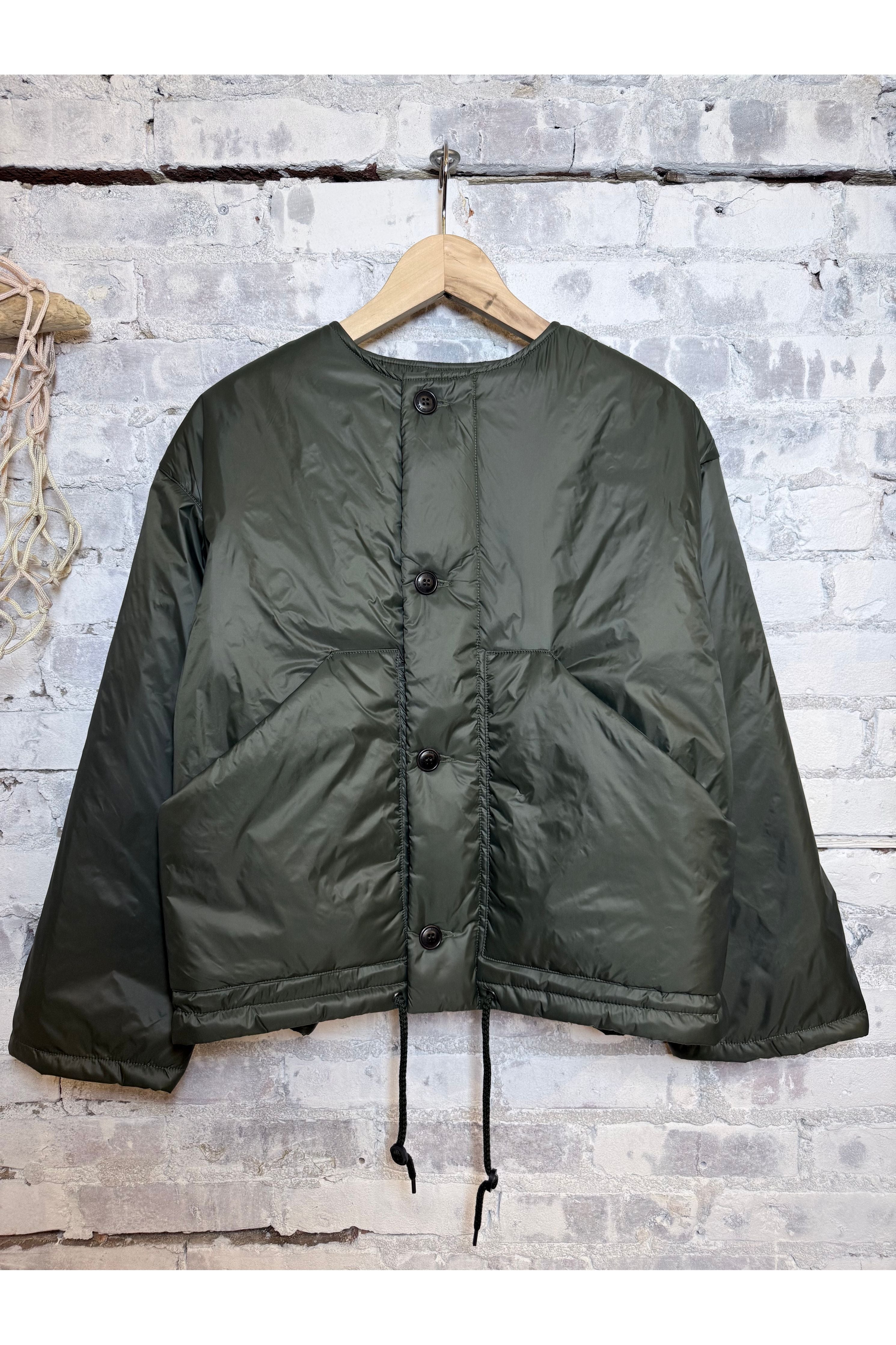 G.O.D Nuclear Padded Nylon Jacket - Dusty Green – DUNE + SALT