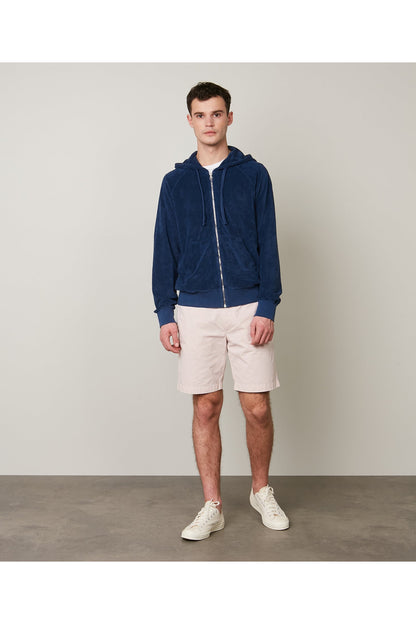 Cotton-Terry Zipped Hoodie - Petrol Blue - DUNE + SALT