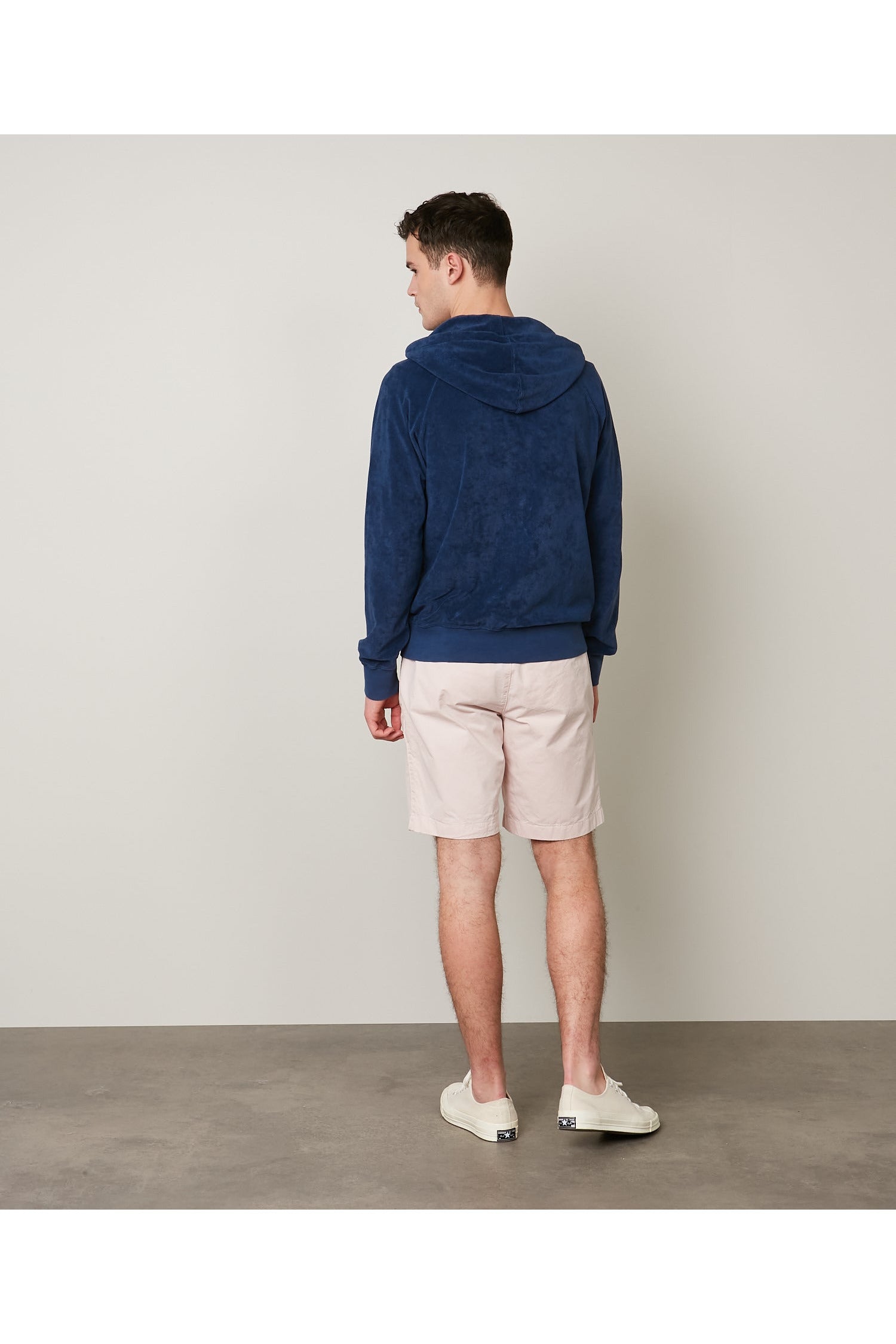 Cotton-Terry Zipped Hoodie - Petrol Blue - DUNE + SALT